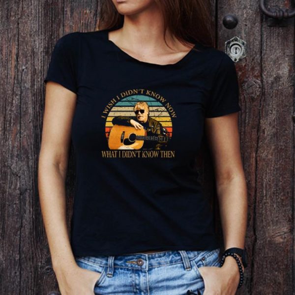 Awesome Vintage Bob Seger I Wish I Didn't Know Now shirt