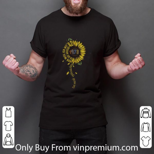 Official Sei nicht eifersüchtig 1978 Sunflower shirt