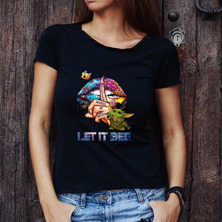 Original Star Wars Baby Yoda Whisper Words Of Wisdom Let It Be shirt Original Star Wars Baby Yoda Whisper Words Of Wisdom Let It Be shirt
