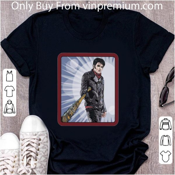 Hot Negan mashup Elvis Presley The Walking Dead shirt