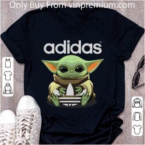 Awesome Star Wars Baby Yoda Hug Adidas shirt