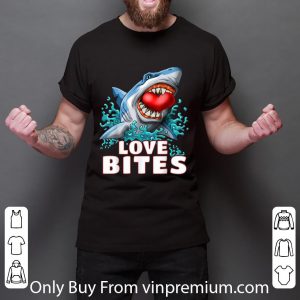 Hot Love Bites Valentines Day Shark shirt 2