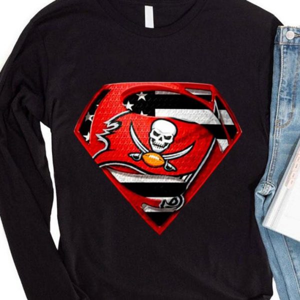 Premium Tampa Bay Buccaneers Superman American Flag Super Bowl Shirt