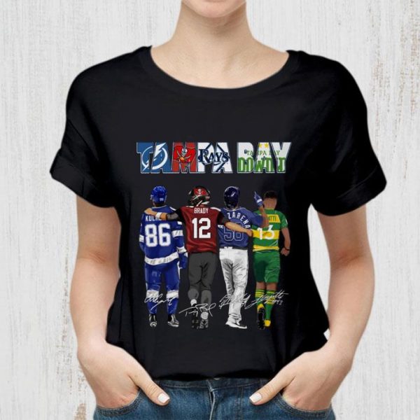 Official Tampa Bay Sports Team 2021 Lightning Tampa Bay Buccaneers Rays Rowdies Shirt