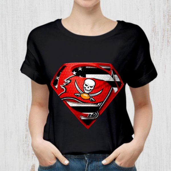 Premium Tampa Bay Buccaneers Superman American Flag Super Bowl Shirt