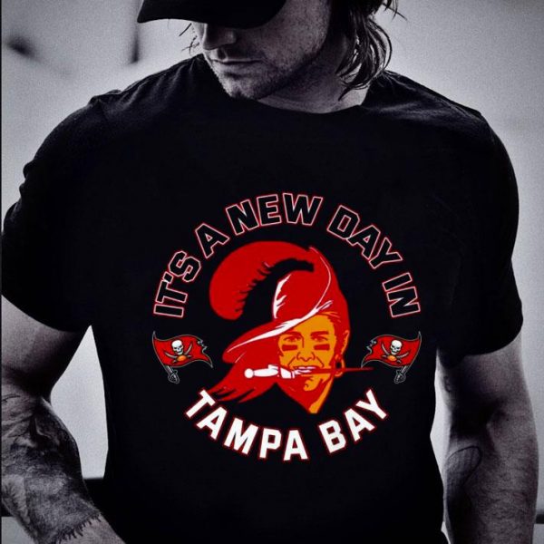 Best 2021 Tom Brady It's A New Day In Tampa Bay Buccaneers Champions Shirt