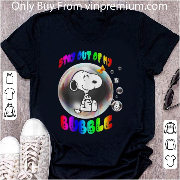 Official Snoopy Stay Out Of My Bubble shirt