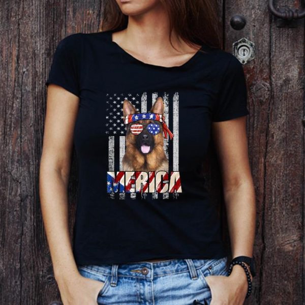 Awesome American Flag German Shepherd Patriotic 4th Of July shirt