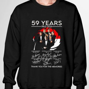 Premium Thank You Memories 007 James Bond 59 Years 1962-2021 Sean Connery Signed Shirt 2