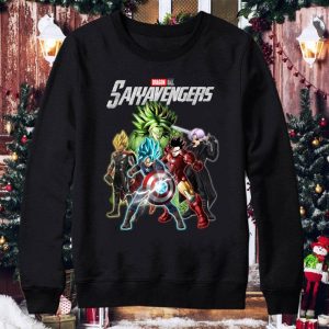 Funny Son Goku and Vegeta Dragon Ball Saiyavengers Marvel Avengers Shirt 3