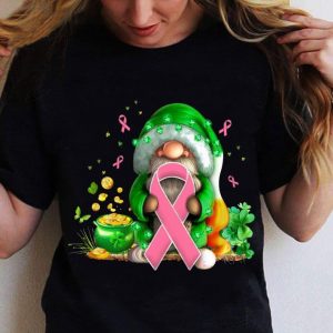 Hot Gnome Breast Cancer Awareness St. Patrick's day shirt 1