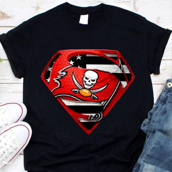 Premium Tampa Bay Buccaneers Superman American Flag Super Bowl Shirt