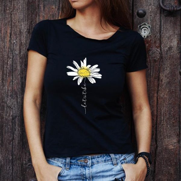 Top Sunflower let it be shirt