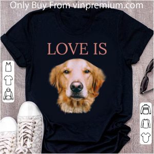 Nice Golden Retriever Women Men Kids Love Lab Dog Mom shirt 1