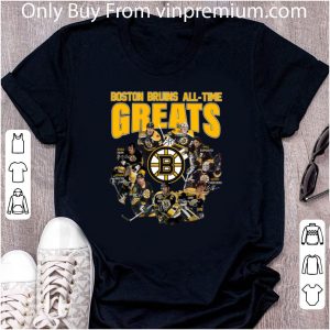 Official Boston Bruins all time greats legend signatures shirt 1