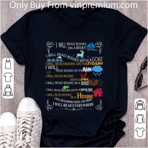 Top I Will Read Books On A Boat & I Will Read Everywhere shirt 1