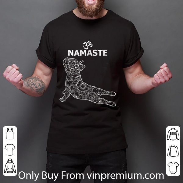 Hot French Bulldog Yoga Namaste Om- Funny Yoga For Women shirt