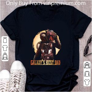 Nice The Mandalorian and Baby Yoda Galaxy’s Best Dad Star Wars shirt 1