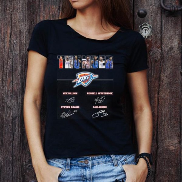 Awesome Oklahoma City Thunder Signatures shirt