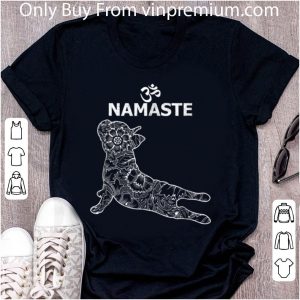 Hot French Bulldog Yoga Namaste Om- Funny Yoga For Women shirt 1