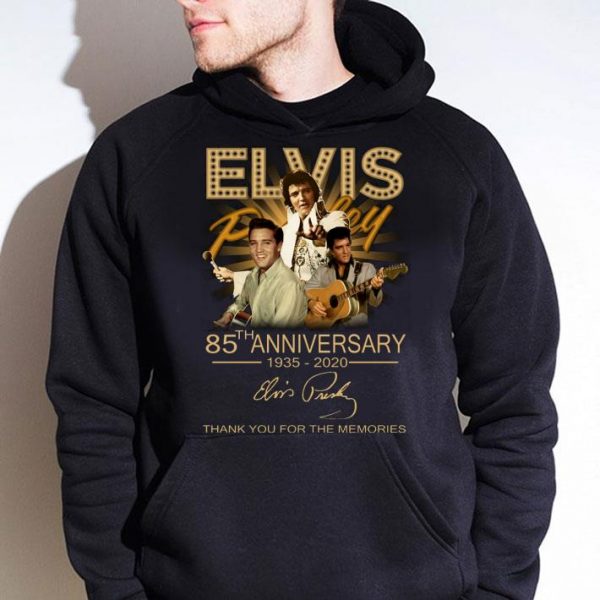 Best Elvis Presley 85th anniversary 1935-2020 signature thank you for the memories shirt