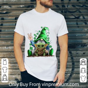 Original Gnomes Hug Baby Yoda Shamrock St. Patrick's Day shirt 1