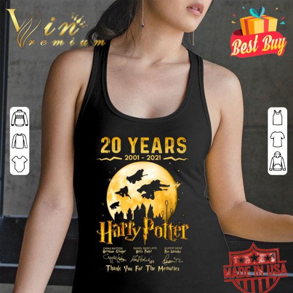 Hot 20 Years 2001-2021 Harry Potter Thank You For The Memories Shirt