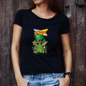 Awesome Star Wars Baby Yoda Sonic Shamrock St. Patrick’s Day shirt
