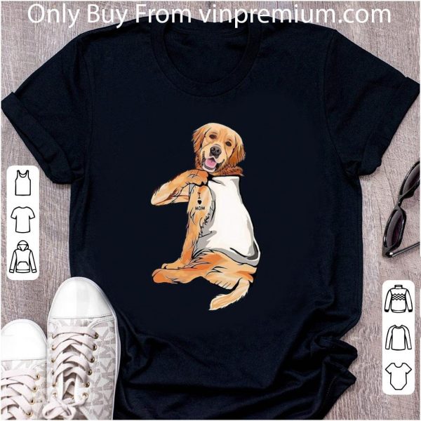 Original Golden Retriever Tattoos I Love Mom shirt