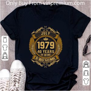 Official M2 July 1979 40 Years Of Being Awesome shirt 1
