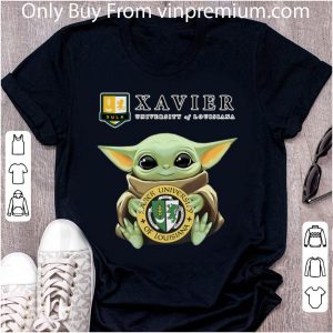 Awesome Star Wars Baby Yoda Hug Xavier University Of Louisiana shirt