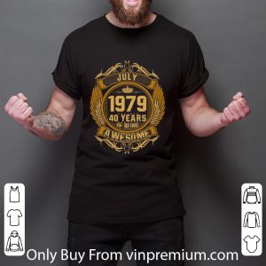 Official M2 July 1979 40 Years Of Being Awesome shirt 2