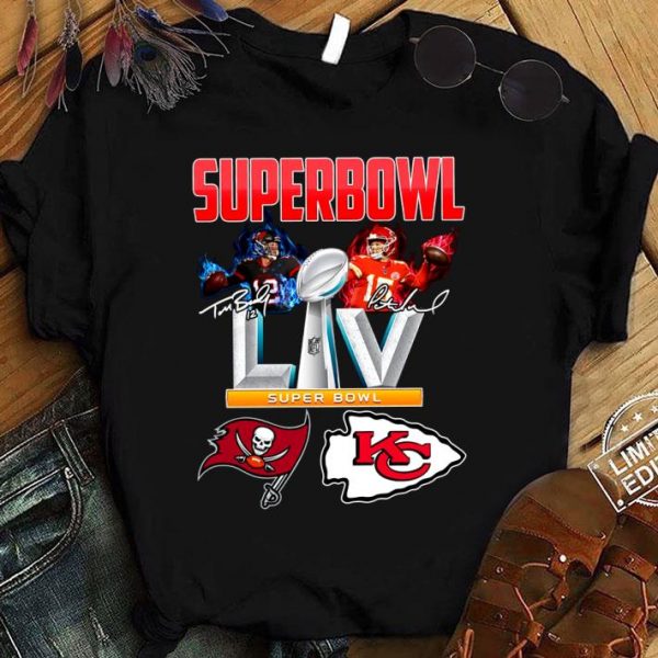 Hot Super Bowl 2021 TB Bucs vs KC Chiefs NFL Sport Football Signatures Shirt