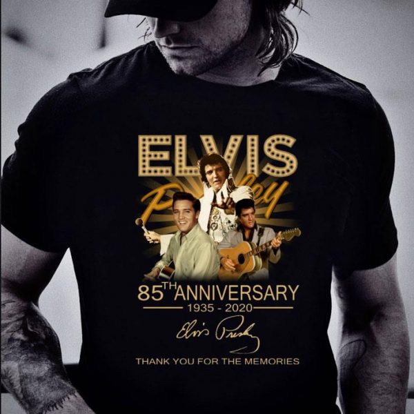 Best Elvis Presley 85th anniversary 1935-2020 signature thank you for the memories shirt