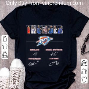 Awesome Oklahoma City Thunder Signatures shirt 1