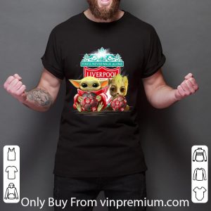 Great Baby Yoda And Baby Groot Liverpool You'll Never Walk Alone shirt 2