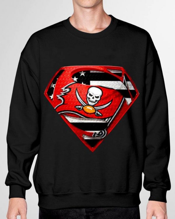 Premium Tampa Bay Buccaneers Superman American Flag Super Bowl Shirt