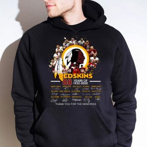 Official The Washington Football Team 88 Years Of 1932-2020 Signed Thank You Memories Shirt 3
