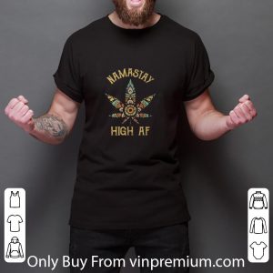 Premium Yoga Weed Namastay High Af shirt 2