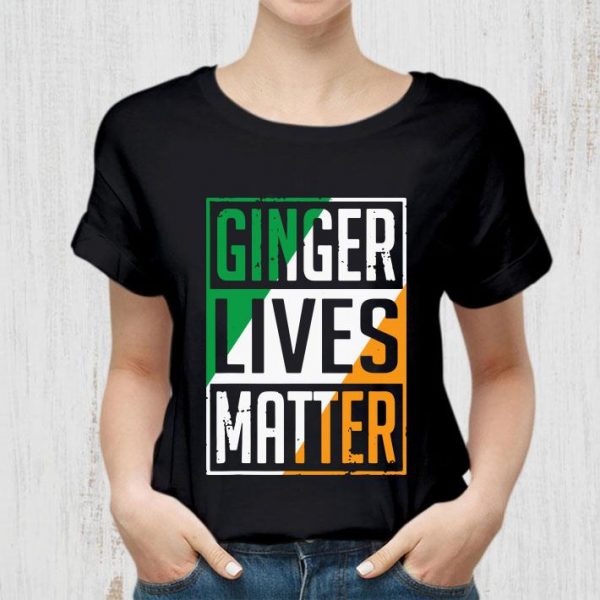 Awesome Ginger Lives Matter Irish Flag St. Patrick's Day Shirt