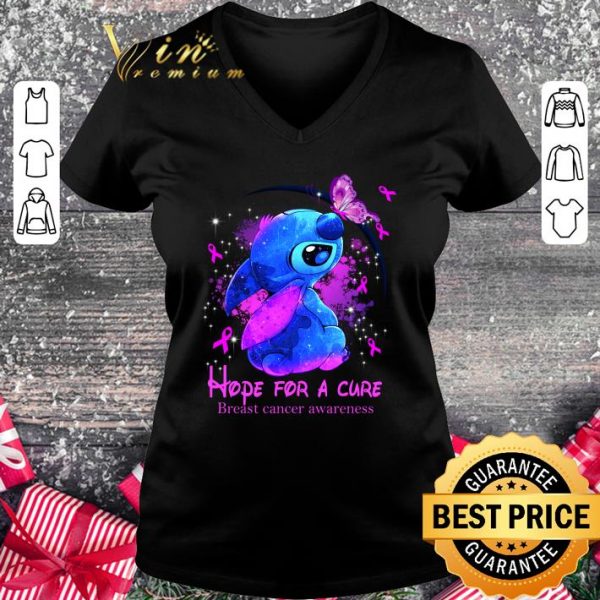 Official Stitch Hope For A Cure Breast Cancer Awareness shirt
