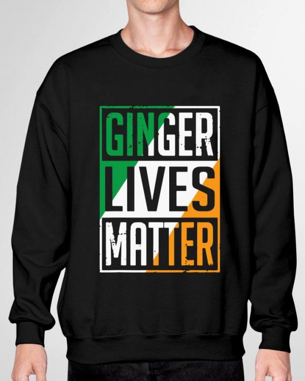 Awesome Ginger Lives Matter Irish Flag St. Patrick's Day Shirt