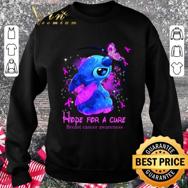 Official Stitch Hope For A Cure Breast Cancer Awareness shirt