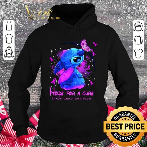 Official Stitch Hope For A Cure Breast Cancer Awareness shirt