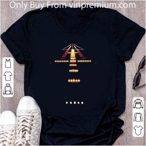 Pretty Airport Runway Night View shirt 1