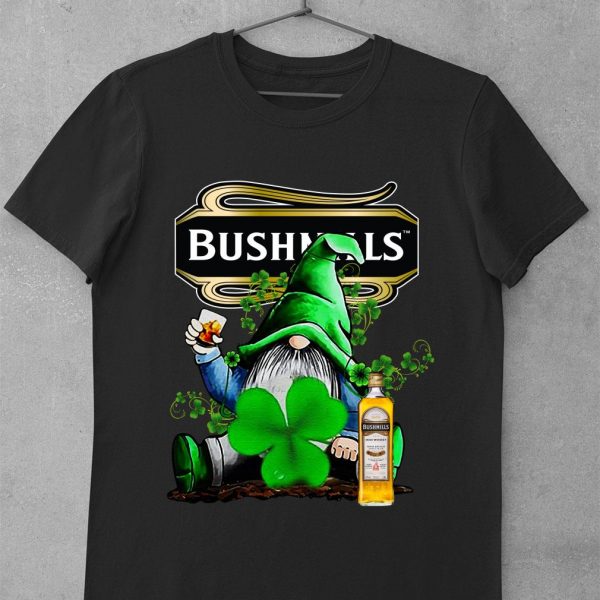 Official Gnome Bushmills Irish Whiskey Shamrock St. Patrick’s Day Shirt