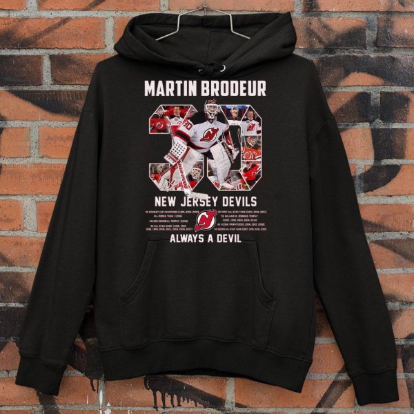 Funny No. 30 Martin Brodeur New Jersey Devils Always A Devil NHL Shirt
