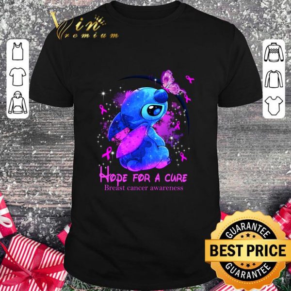 Official Stitch Hope For A Cure Breast Cancer Awareness shirt