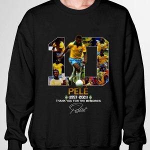 Official No. 10 Pele 1957-2021 thank you for the memories signature King of football shirt 2
