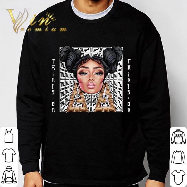Nicki Minaj Fendi Prints On shirt